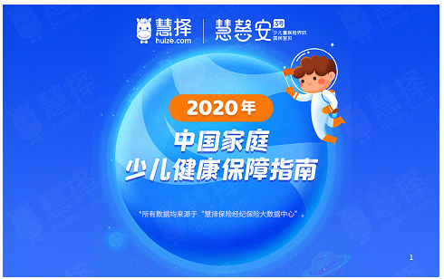 慧择力荐，2020年中国家庭必备的少儿健康保障指南